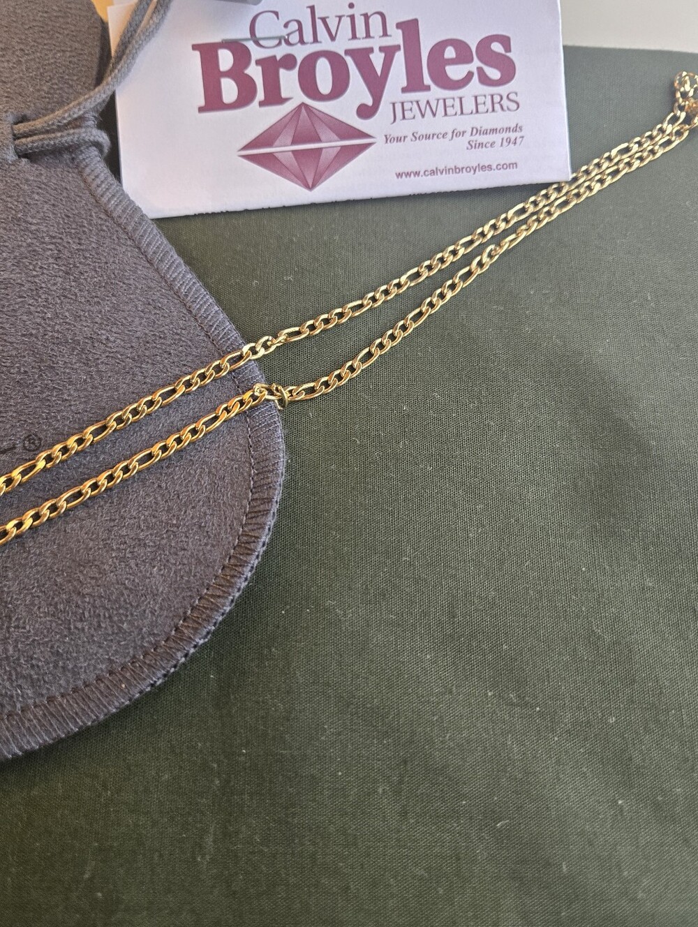 Figaro Gold Filled 3mm Chain Necklace - Women's Accessory